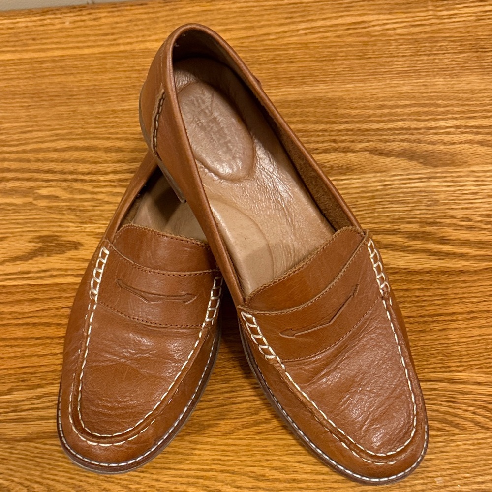 Sperry Brown Leather Penny Loafers